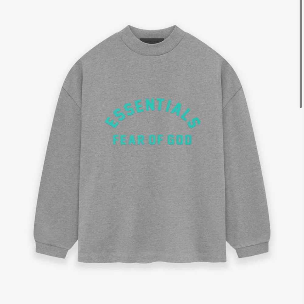 Essentials heavy jersey Ls tee NWT